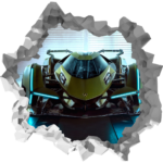 Lamborghini Wall Break Decal Wall Sticker