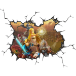 Legend of Zelda Wall Break Decal Wall Sticker