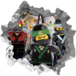 Lego Ninjago Wall Break Decal Wall Sticker