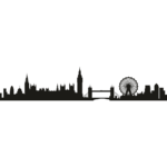 London City Skyline Wall Art Vinyl Decal