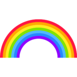 Rainbow Arch Nursery Kids Wall Art Vinyl Decal