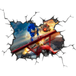 Sonic the Hedgehog Wall Break Decal Wall Sticker