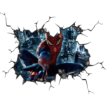 Spiderman Wall Break Decal Wall Sticker