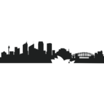 Sydney City Skyline Wall Art Vinyl Decal