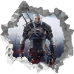 The Witcher Wall Break Decal Wall Sticker