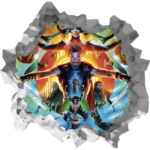 Thor Ragnarok Wall Break Decal Wall Sticker