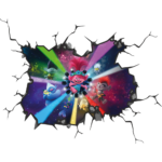 Trolls Wall Break Decal Wall Sticker