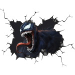 Venom Wall Break Decal Wall Sticker
