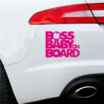 Boss Baby On Board Car Bumper Sticker Decal