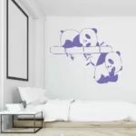Panda on Bamboo Wall Art Decal