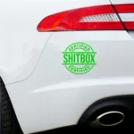 Certificated Shitbox Decal Car Bumper Sticker