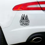 Wild and Free Car bumper Sticker Vinyl Decal
