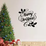Merry Christmas Vinly decal - black