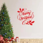 Merry Christmas Vinly decal - red