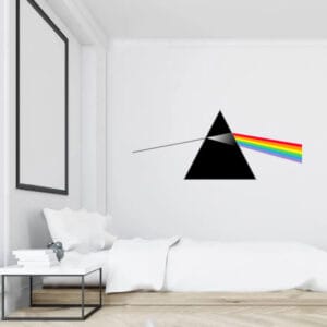 Pink Floyd Dark side of the moon wall vinyl decal band logo