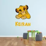 Lion King Personalised Simba Kids Wall Decal