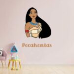 Princess Pocahontas Personalised Kids Wall Decal