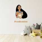 Princess Pocahontas Personalised Kids Wall Decal