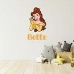 Princess Belle Personalised Kids Wall Decal