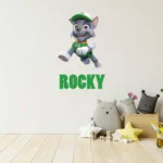 Rocky Personalised Paw Patrol Kids Wall Decal