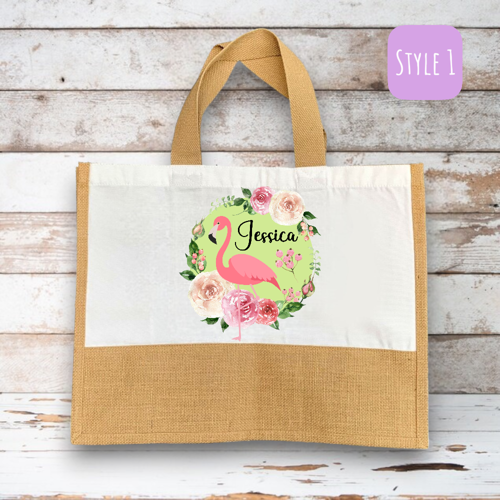 Personalized Flamingo tote Bag-PhotoRoom