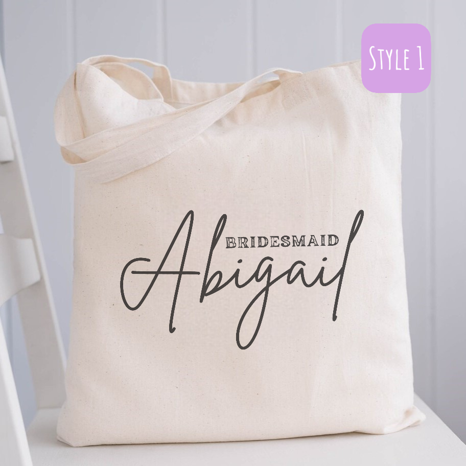 Personalized Name Bridesmaind Tote bag-Photoroom